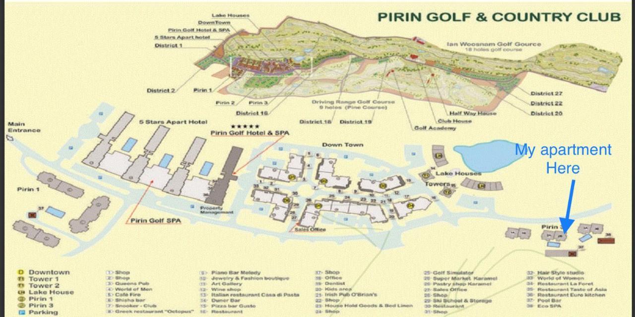 Entire Private Apartment In Pirin Golf & Country Club Bansko Esterno foto